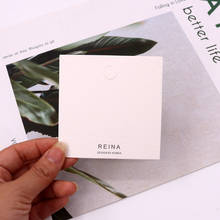 Fashion 8*8cm 100pcs/lot REINA Printing Necklace Packing Cards Jewelry Pendant Display Cards Paper Tags Custom Logo Costs Extra 2024 - buy cheap