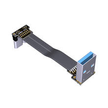 Адаптер ADT-Link Micro B USB 3,0 к USB 3,0 Type-A, 90 градусов, плоский кабель 15 см FPC с лентой USB 3,0 Micro-B для встроенного USB-устройства 2024 - купить недорого