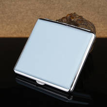 New Blue Cigarette Case pu Leather Smoking Box for 20 Cigarettes Case Open-Close Style Smoking Case Cigarette Box 2024 - buy cheap