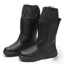 Zapatos de seguridad para invierno para hombre, botas de seguridad con punta de acero, calzado de trabajo resistente al agua, color negro, DXZ092 2024 - compra barato