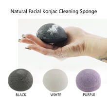 Konjac-esponja de limpieza Facial Natural Konnyaku, almohadilla de lavado, cuidado Facial, polvo, 6 colores 2024 - compra barato
