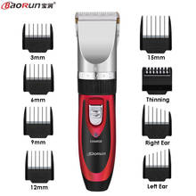 BaoRun Professional Clipper Hair Trimmer Men Electric Cutter Hair Cutting Machine Haircut For Barber Ceramic Blade Nozzles 15mm 2024 - купить недорого