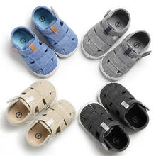 Сандалии для маленьких девочек и мальчиков, Нескользящие, мягкая подошва, обувь для первых шагов, Повседневная летняя обувь 2024 - купить недорого