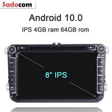 IPS 8 ''Android 9.0 Jogador Do Carro DVD 8 Octa Núcleo PX5 4GB RAM 64G ROM Rádio BT para Mapa Wi-fi DAB + Para VW POLO GOLF PASSAT TPMS B5 B6 2024 - compre barato