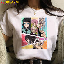 New Funny Cartoon Demon Slayer T Shirt Men Fashion Kimetsu No Yaiba T-shirt Graphic Japanese Anime Tshirt Hip Hop Top Tees Male 2024 - buy cheap