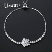 UMODE Friendship Braclelets for Women Girls Snowflake Tennis Bracelets Femme Fashion Bangles Engagement Wedding  Jewelry UB0197 2024 - buy cheap