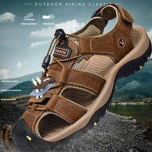 NEW Men's Sandals Summer Comfortable Men Shoes Soft Outdoor Men Roman Sandals Men Water Trekking Sandals Big Size 38-48 2024 - buy cheap