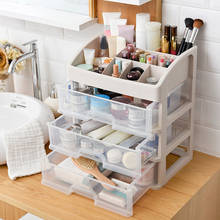Cajones de plástico para organizar el maquillaje, caja de almacenamiento de cosméticos, contenedor de joyería, soporte para brochas de maquillaje, caja de regalo 2024 - compra barato