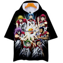 Kuroko-Camiseta de baloncesto en 3D para hombre y mujer, ropa de calle de manga corta con capucha, estilo Anime japonés Harajuku, ropa de moda de verano 2024 - compra barato