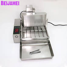 BEIJAMEI-máquina para hacer rosquillas, 6 filas, 110V, 220V, freidora de Donuts de acero inoxidable, máquina comercial para hacer rosquillas 2024 - compra barato