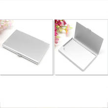 2019 Casual Business Card Case Stainless Steel Aluminum Holder Metal Box Cover Credit Men Business Card Holder Metal Wallet 2024 - buy cheap
