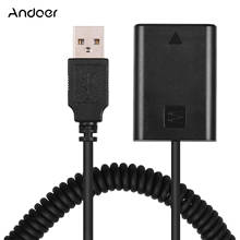Andoer-Adaptador de acoplador de paquete de batería Dummy USB NP-FW50 con Cable de resorte Flexible para cámara Sony A7 A7SII A6000NEX3 ILDC 2024 - compra barato