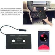 Universal Car Bluetooth Audio Cassette to Aux Adapter for Smartphones Cassette Adapter for Car Built-in Battery 2024 - buy cheap