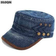 Siloqin novo chapéu de cowboy snapback tendência boné militar moda bonés de beisebol das mulheres dos homens chapéus primavera, verão chapéu de outono 2024 - compre barato