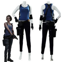 Resident 3: fantasia de dia das bruxas cosplay jill, fantasia roupa completa traje feminino, carnaval halloween 2024 - compre barato