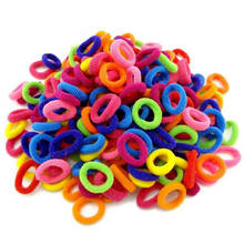 100 Pcs Children Hair Bands  Kids Hair Rope Colorful No Slipping /snagging  Kids Ponytail Holder Scrunchie Headband Accessories 2024 - buy cheap