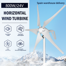 Turbina eólica geradora ce 600w 800w, 1000w, energia horizontal, controle mppt 12v, 24v, 48v, 3 5 lâminas, moinho de vento pequeno 2024 - compre barato