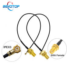 10 pces 3rd geração ufl/u. fl/ipx/ipex3 fêmea para sma jack fêmea wifi/gsm/3g/gps antena cabo de extensão rf0.81 jumper trança 2024 - compre barato