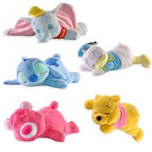 Original Disney Pooh Donald Duck Stitch Lotso Dumbo Prone Position Lying Down Sleeping Side Face Plush Doll Pillow Birthday Gift 2024 - buy cheap