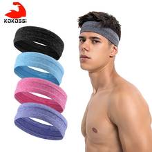Kokossi-faixa de cabeça elástica antiderrapante para academia, tira de cabelo respirável esportiva, para homens e mulheres, basquete, ioga, voleibol, ciclismo 2024 - compre barato