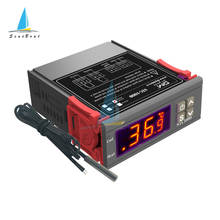Цифровой регулятор температуры STC-1000 220 В 24 в 12 В, светодиодный термостат, переключатель, терморегулятор для инкубатора, реле нагревания и охлаждения 2024 - купить недорого