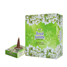 3/6/12 Small Boxes Indian Incense Cones Jasmine Scent for Home Bulk Sale India Cone Incense with Incense Holder Dropshipping 2024 - buy cheap