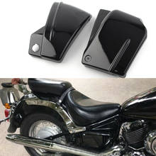 2 pçs lado da motocicleta carenagem bateria capa esquerda & direita para yamaha v-star dragstar 650 xvs650 xvs650a personalizado clássico preto 2024 - compre barato