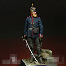 1/24 Prussian Foot Guard Hauptman, 1870, Resin Model figure GK, Unassembled and unpainted kit 2024 - buy cheap