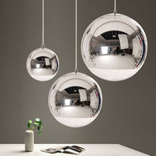 Nordic Modern Plating Glass Ball Pendant Light Restaurant Bedroom Cafe Clothing Store Single Head Indoor Pendant Light 2024 - buy cheap