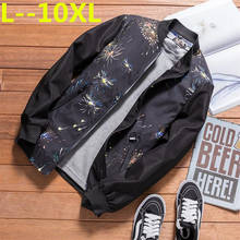10XL 6XL 8XL брендовая повседневная куртка, весенняя куртка-бомбер, Мужская ветровка, модные повседневные пальто свободного кроя размера плюс, верхняя одежда 2024 - купить недорого