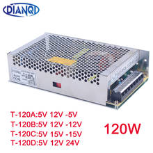 DIANQI-fuente de alimentación conmutada de Triple salida, convertidor de CA y CC de 120w, 5V, 12V -5V, T-120 2024 - compra barato