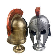 Casco de guerrero romano Vintage, modelo de armadura metálica de alta calidad, accesorios de decoración del hogar, figuritas, artesanía de decoración de escaparate 2024 - compra barato