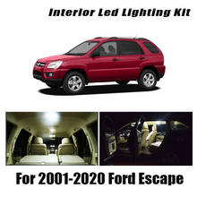 Acessórios de iluminação automotiva, para ford escape, interior de veículos, com luz led, sem erros, para ford escape 2001 a 2019, 2020 2024 - compre barato