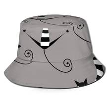 CINESSD Bucket Hat Unisex Bob Caps Hip Hop Gorros Cool Cats Crazy Cats Summer Panama Cap Beach Sun Fishing Hat 2024 - buy cheap