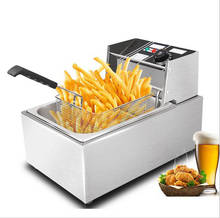 220v or 110v CE 8L Electric Deep Fryer Stainless Steel Frying Machine Commercial Or Household Fryer 2024 - buy cheap
