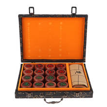 Deluxe Traditional Chinese Chess Set Board Game Xiangqi with PU Checkerboard and Rosewood Pieces 2024 - buy cheap