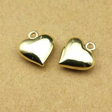 10pcs 12x13mm heart charm for jewelry making and crafting earring pendant necklace and bracelet charm 2024 - buy cheap