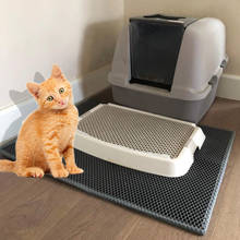 Cat Litter Tray Mat Waterproof EVA Double Layer Cat Self Cleaning Sandbox Pad Non Slip Pet Litter Box Mat For Cat Toilet 2024 - buy cheap
