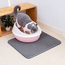 Pet Cat Litter Trapping Mat EVA Double-Layer Cats Mat Bottom Non-slip Waterproof Pet Litter Catcher Mat For Cat Accessories 2024 - buy cheap