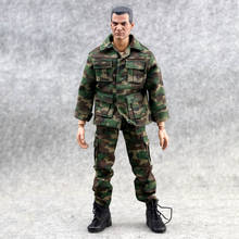 Uniformes de camuflaje de combate de la selva a escala 1/6 para hombre, traje militar de chaqueta/pantalones, modelo F12 ", figuras de acción, accesorios de Juguetes 2024 - compra barato