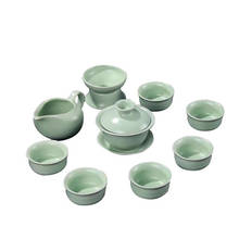 Juego de té de cerámica, tetera Simple para el hogar, taza de feria, Kung Fu chino, té negro, Da Hong Pao, regalo 2024 - compra barato