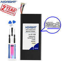 Nova chegada [hsabat] 6100mah 8 linhas + plug NV-635170-2S bateria de substituição para chuwi minibook cwi526 tablet pc 2024 - compre barato