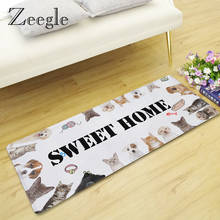 Zeegle Living Room Long Carpet Anti-slip Kitchen Rug Sweet Home Indoor Mat Washable Bedroom Carpet Hallway Rug Floor Mat 2024 - buy cheap