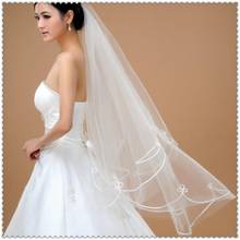 Wholesales Special Offer One Layer Pencil Edge White Cheap In Stock New Fashion Tulle Wedding Veil 2024 - купить недорого