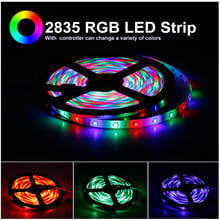 RGB LED Strip Light 5050 2835 DC12V Neon Ribbon Waterproof Flexible Diode Tape 60LEDs/m 5M LED Strip for Home Decoration 2024 - buy cheap