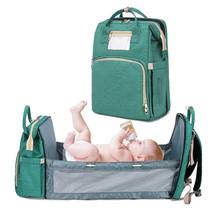 Multifunctional Diaper Bag Backpack Maternity Handbag Foldable Baby Bed Travel Portable Large Capacity Mummy Bags 2024 - buy cheap