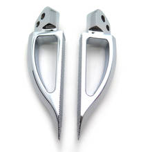 Аксессуары для мотоциклов лезвие Стиль Задняя ножка Peg для 1999-2007 Suzuki GSX 1300R Hayabusa GSX-R 600 750 1000 серебро 2024 - купить недорого