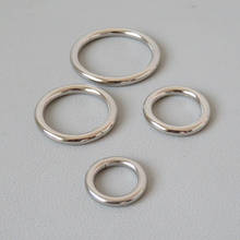 Hebilla de anillo redondo soldado de Metal para bolsa, accesorio de correas, hebilla de 15mm, 20mm, 25mm y 32mm para arnés de perros y mascotas, 50 Uds. 2024 - compra barato