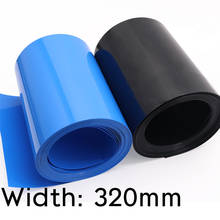 Width 320mm PVC Heat Shrink Tube Dia 204mm Lithium Battery Insulated Film Wrap Protection Case Pack Wire Cable Sleeve Black Blue 2024 - buy cheap