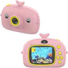 Детская цифровая мини-камера 1500 Вт пикселей мультяшная камера 2,0 дюйма IPS детская видеокамера для детей игрушечная камера подарок на день рождения 2024 - купить недорого
